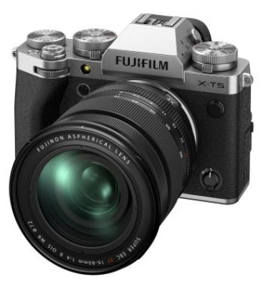 FUJIFILM X-T5 Mirrorless Camera with 16-80mm Lens (Silver)