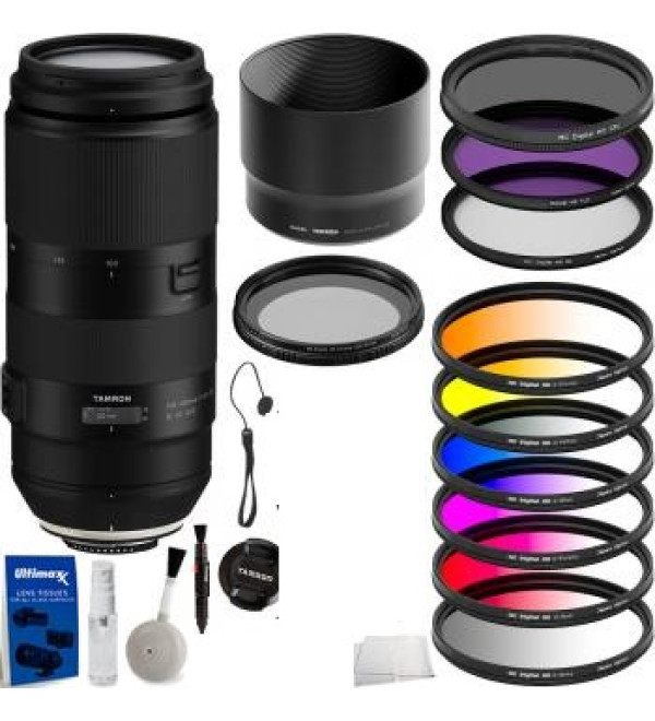 Tamron 100-400mm f/4.5-6.3 Di VC USD Lens for Nikon F - AFA035N-700 with Must Have Accessory Bundle