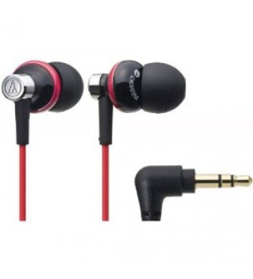 Audio-Technica ATH-CK303M In-Ear Headphones (Black Red Brd)