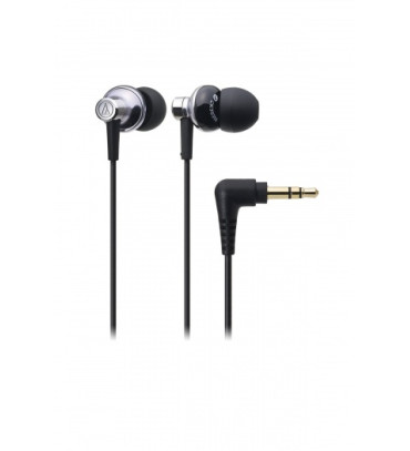 Audio Technica ATH-CK303MSV EAR-FIT Design In-Ear Headphones (Silver)