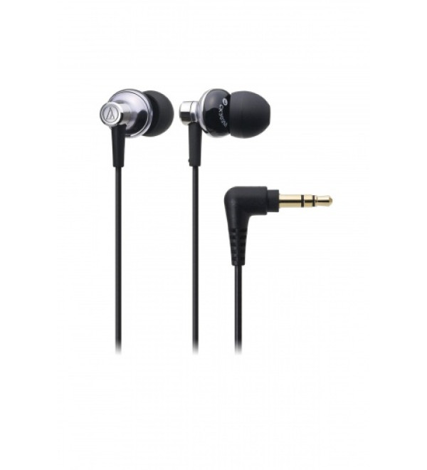 Audio Technica ATH-CK303MSV EAR-FIT Design In-Ear Headphones (Silver)