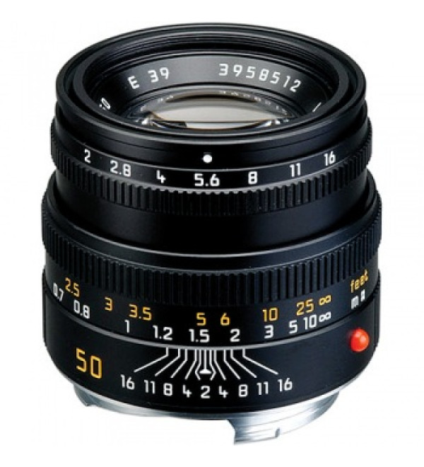 Leica Normal 50mm f/2.0 Summicron M Manual Focus Lens (6-Bit, Updated for Digital) - Black