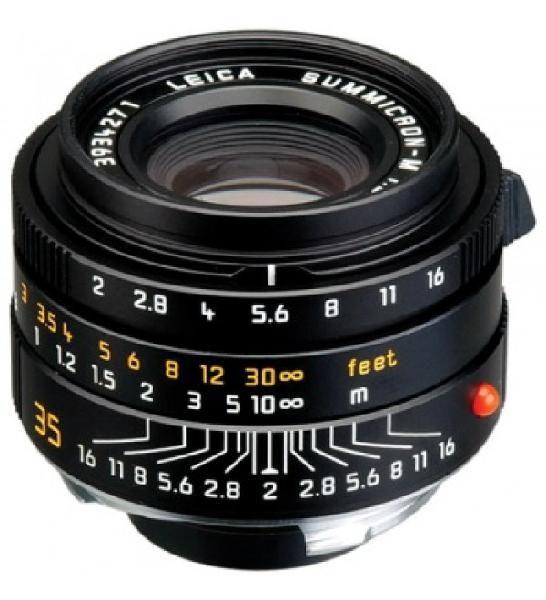 Leica 35mm f/2.0 Summicron M Aspherical Manual Focus Lens (6-Bit) - Black