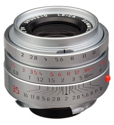 Leica Wide Angle 35mm f/2.0 Summicron M Aspherical Manual Focus Lens (6-Bit, Updated for Digital) - Chrome