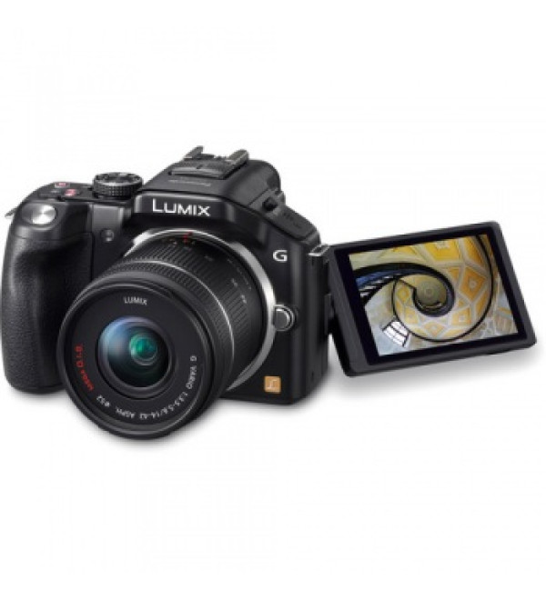 Panasonic Lumix G5 Digital Camera with Lumix G Vario 14-42mm Lens - Black