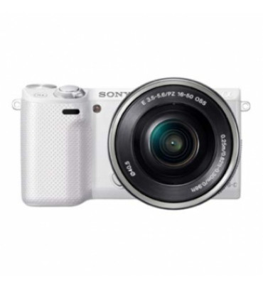 Sony Alpha NEX-5R Mirrorless Digital Camera with 16-50mm f/3.5-5.6 Retractable Zoom Lens (NEX5R)(White)
