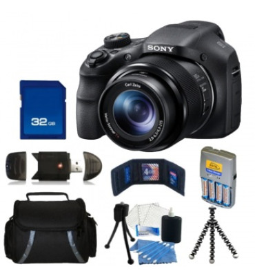 Sony Cyber-shot DSC-H200 Digital Camera + Accessory Bundle