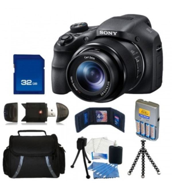 Sony Cyber-shot DSC-H200 Digital Camera + Accessory Bundle