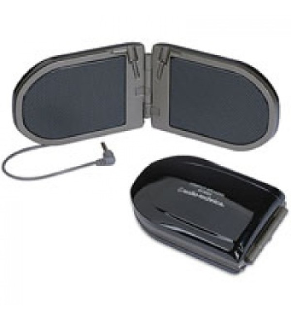 Audio Technica AT-SP21 BK Compact Fold-Up Passive Speakers for MP3 Players and Other Audio Device