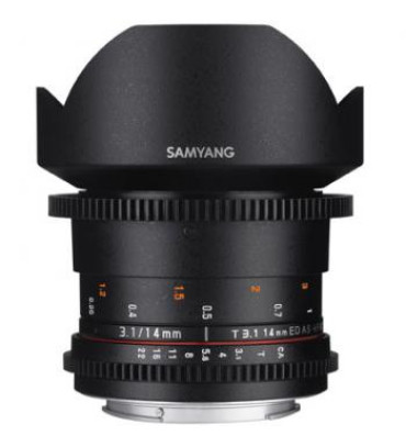 Samyang 14mm T3.1 ED AS IF UMC II Video Lens - Micro Four Thirds