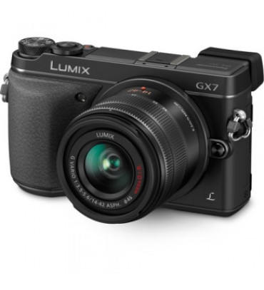 Panasonic Lumix DMC-GX7 Mirrorless Micro Four Thirds Digital Camera with 14-42mm f/3.5-5.6 Lens (Black)