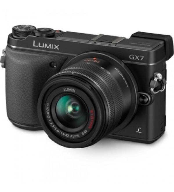 Panasonic Lumix DMC-GX7 Mirrorless Micro Four Thirds Digital Camera with 14-42mm f/3.5-5.6 Lens (Black)