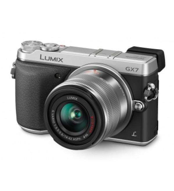Panasonic Lumix DMC-GX7 Mirrorless Micro Four Thirds Digital Camera with 14-42mm f/3.5-5.6 Lens (Silver)