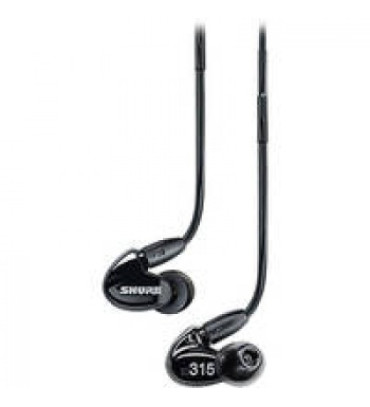 Shure SE315 Sound-Isolating In-Ear Stereo Earphones (Black)