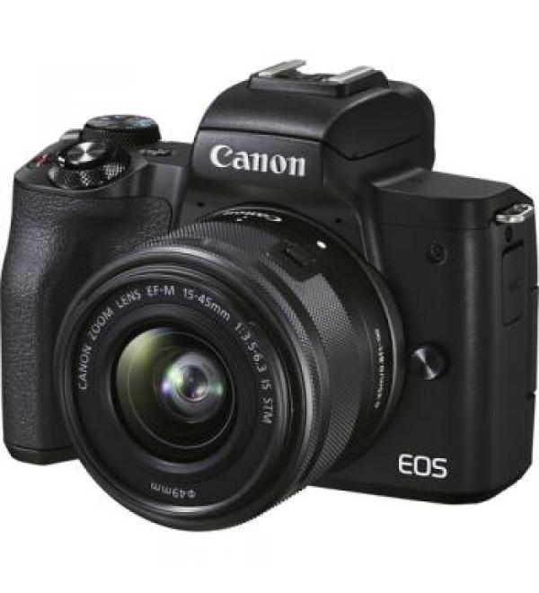 Canon EOS M50 Mark II Mirrorless Digital Camera with 15-45mm Lens (Black)