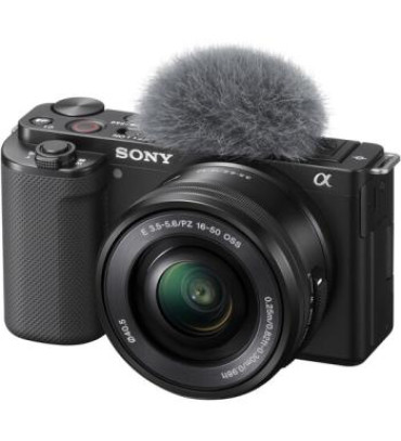 Sony ZV-E10 Mirrorless Camera with 16-50mm Lens (Black)
