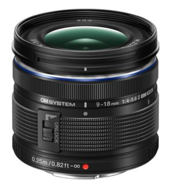 OM SYSTEM M.Zuiko Digital ED 9-18mm f/4-5.6 II Lens (Micro Four Thirds)