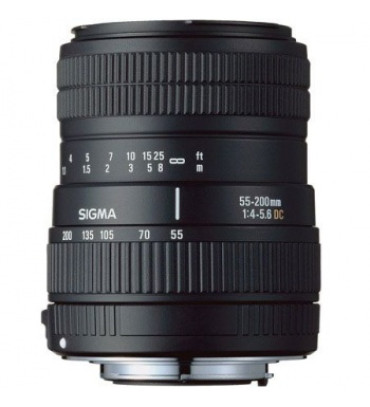 Sigma Zoom Normal-Telephoto 55-200mm f4-5.6 DC Autofocus Lens for Sony Alpha & Minolta Digital SLR