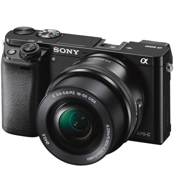 Sony Alpha a6000/ILCE-6000L Mirrorless Digital Camera with 16-50mm Lens (Black)