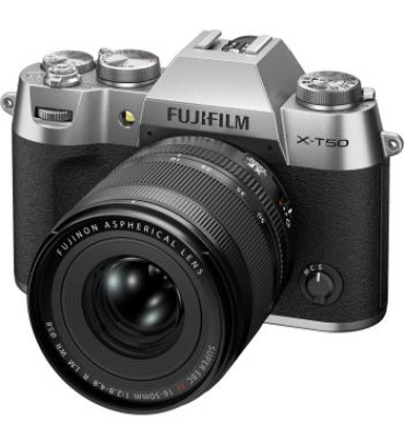 FUJIFILM X-T50 Mirrorless Camera with XF 16-50mm f/2.8-4.8 Lens (Silver)