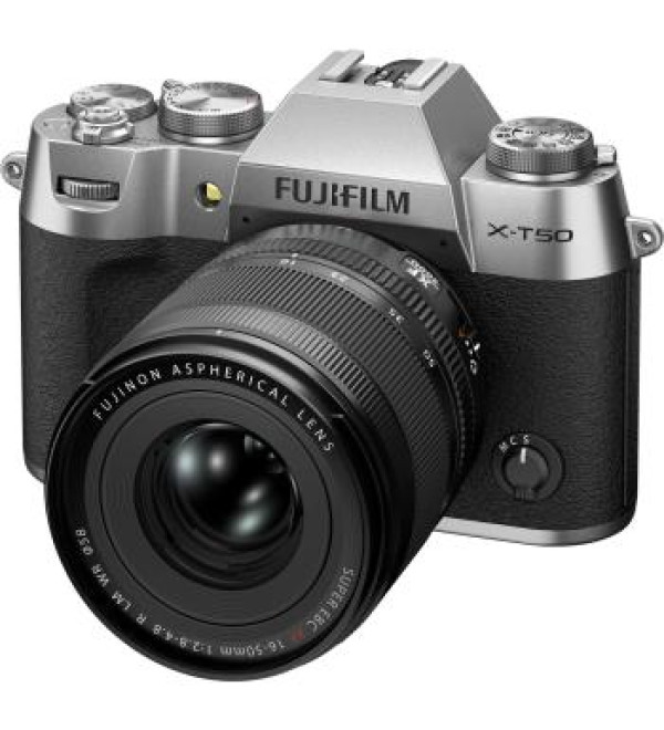 FUJIFILM X-T50 Mirrorless Camera with XF 16-50mm f/2.8-4.8 Lens (Silver)