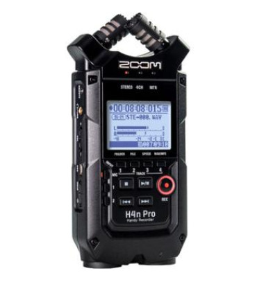 Zoom H4n Pro 4-Input / 4-Track Portable Handy Recorder with Onboard X/Y Mic Capsule (Black)