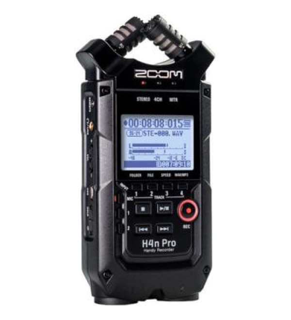 Zoom H4n Pro 4-Input / 4-Track Portable Handy Recorder with Onboard X/Y Mic Capsule (Black)