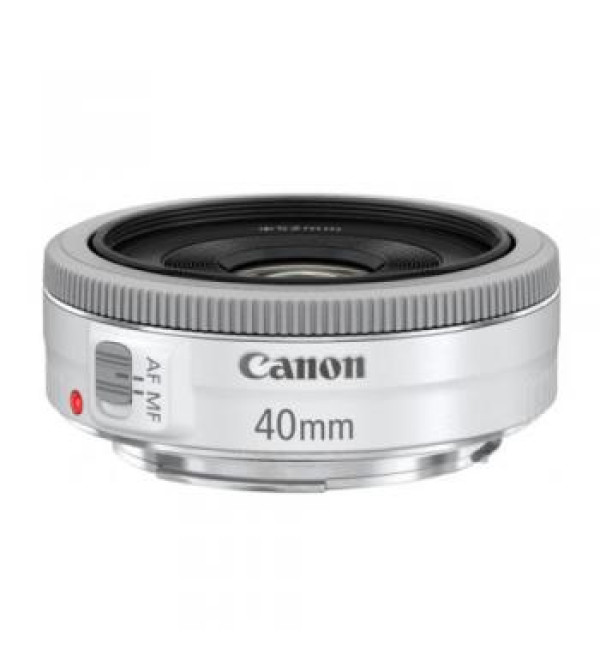 Canon EF 40mm f/2.8 STM Lens (White)