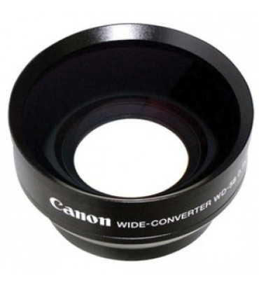 Canon WD-58H 58mm 0.7x Wide Angle Converter Lens with Lens Hood - for GL-2 DV Camcorder
