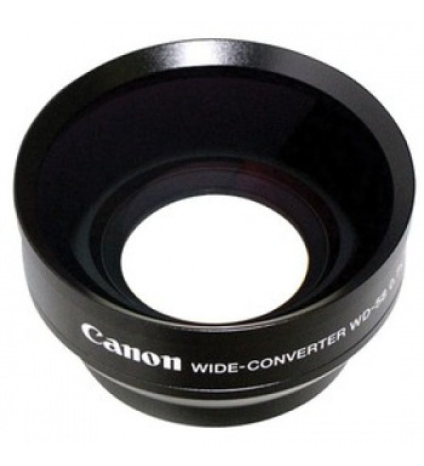Canon WD-58H 58mm 0.7x Wide Angle Converter Lens with Lens Hood - for GL-2 DV Camcorder