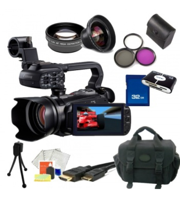Canon XA10 HD Professional PAL Camcorder + Accessory Bundle
