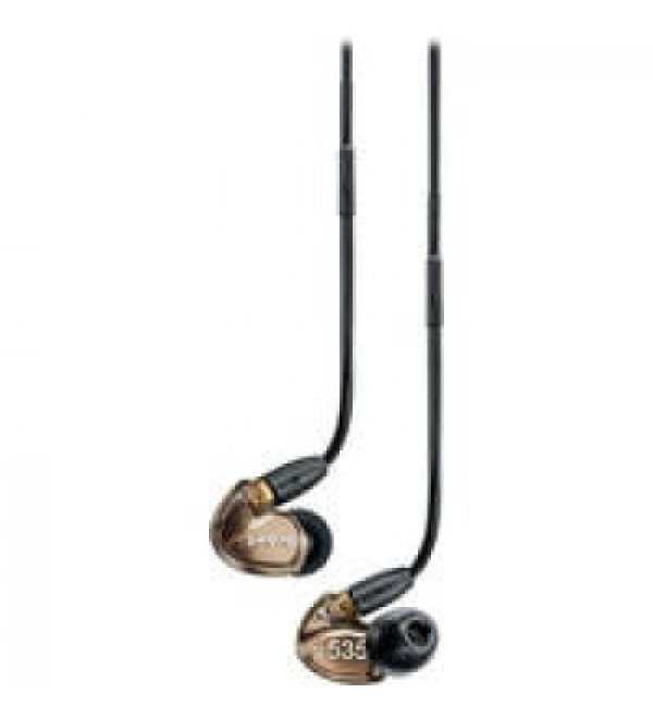 Shure SE535 Sound Isolating In-Ear Stereo Headphones (Metallic Bronze)