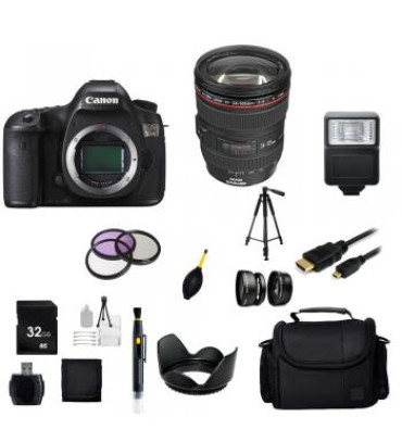 Canon EOS 5DS DSLR Camera with EF 24-105mm f/4L IS USM Lens + Custom Accessory Bundle