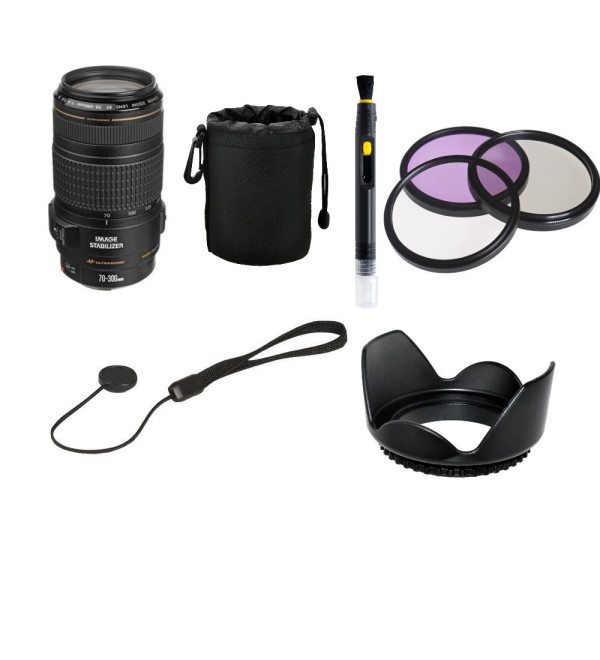 Canon EF 70-300mm f/4 5.6 IS II USM Lens + Accessory Bundle