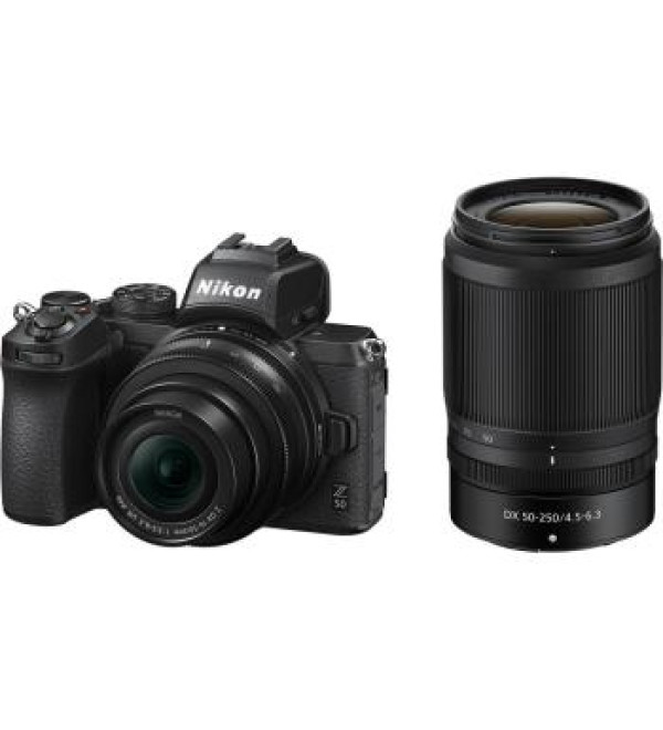 Nikon Z50 Mirrorless Digital Camera with NIKKOR Z DX 16-50mm f/3.5-6.3 VR and NIKKOR Z DX 50-250mm f/4.5-6.3 VR Lenses