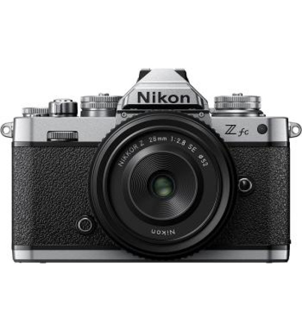 Nikon Zfc Mirrorless Camera (Silver) with NIKKOR Z 28mm f/2.8 (SE) Lens