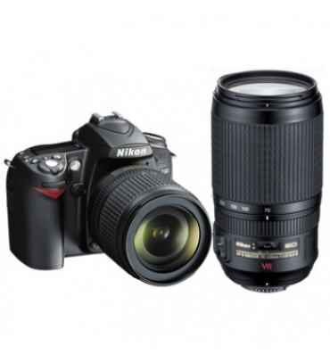 Nikon D90 Digital SLR Camera with Nikon AF-S DX 18-105mm and G AF-S VR 70-300mm Lenses