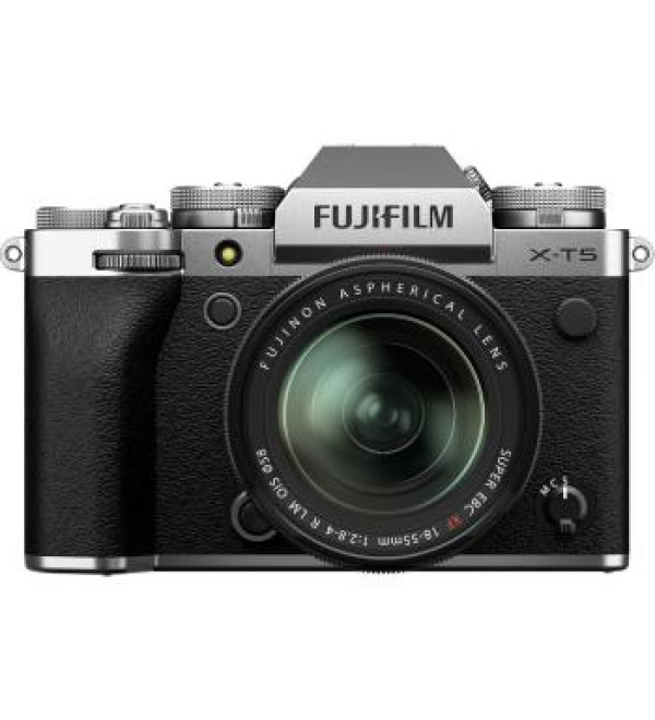FUJIFILM X-T5 Mirrorless Camera with 18-55mm Lens (Silver)