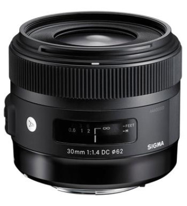Sigma 30mm f/1.4 DC HSM Art Lens for Nikon (Black)