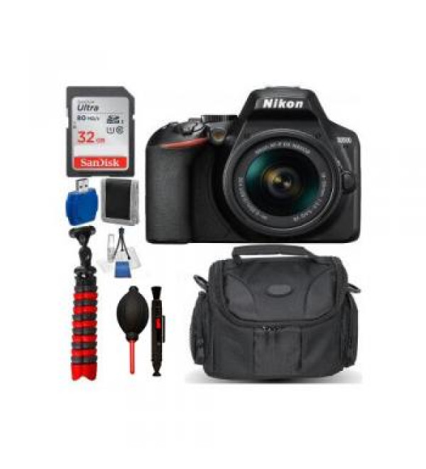 Nikon D3500 DSLR Camera with AF-P DX 18-55mm f/3.5-5.6G VR Lens Accessory Bundle