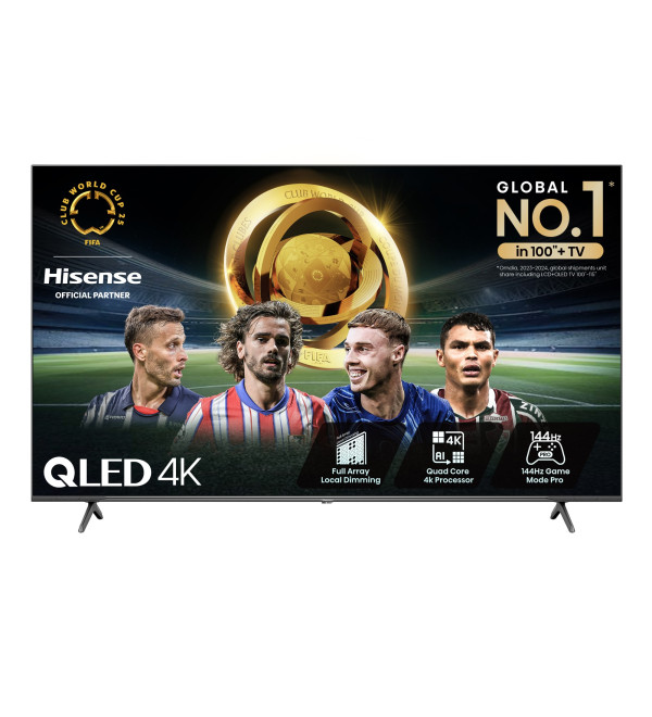 Hisense 75E7NQTUK PRO TV 190.5 cm (75") 4K Ultra HD Smart TV Wi-Fi Grey 400 cd/m²