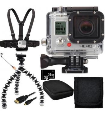 GoPro HERO3 White Edition Action Camera + Beginners Bundle
