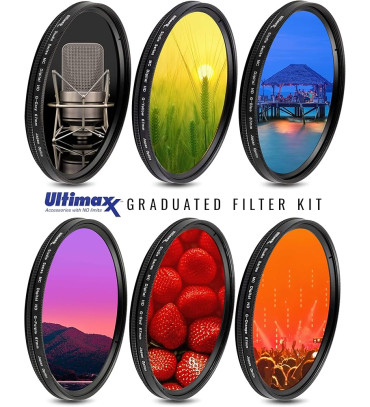 ULTIMAXX 6pc Gradual Color Filter Set 49mm
