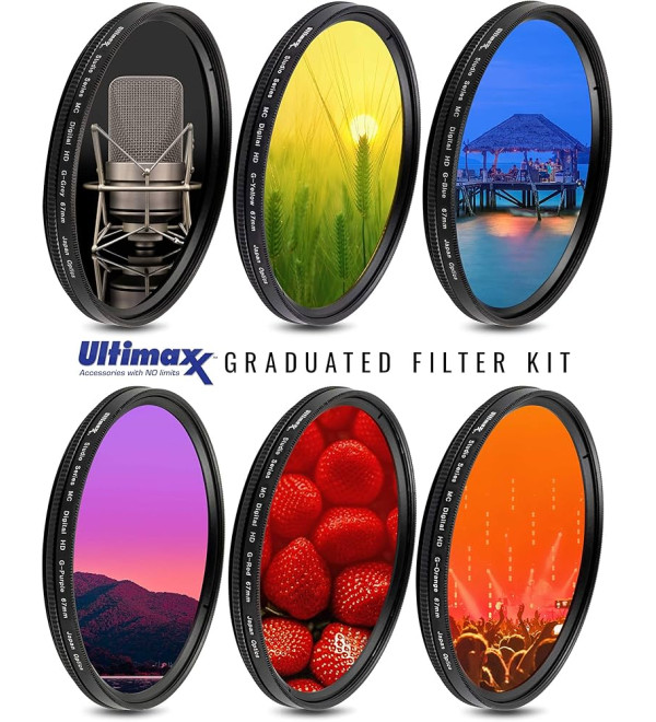 ULTIMAXX 6pc Gradual Color Filter Set 49mm