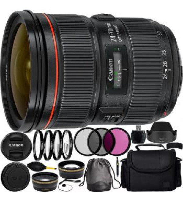 Canon EF 24-70mm f/2.8L II USM Lens Accessory Bundle