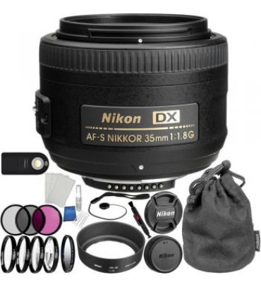 Nikon AF-S DX NIKKOR 35mm f/1.8G Lens Accessory Bundle