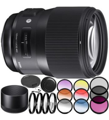 Sigma 135mm f/1.8 DG HSM Art Lens for Nikon F Filter Bundle
