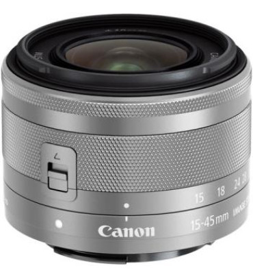 Canon EF-M 15-45mm f/3.5-6.3 IS STM Lens (Silver) (Open Box)