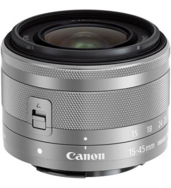 Canon EF-M 15-45mm f/3.5-6.3 IS STM Lens (Silver) (Open Box)