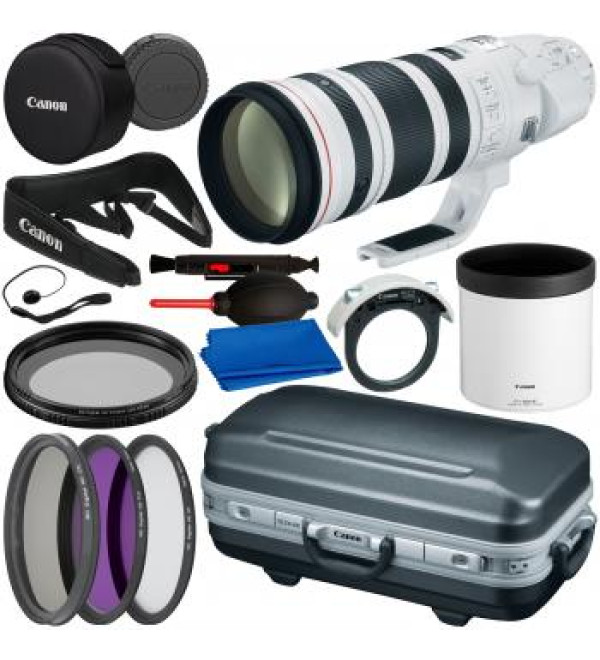 Canon EF 200-400mm f/4L IS USM Extender 1.4x Lens - 5176B002 & Essential Accessory Bundle